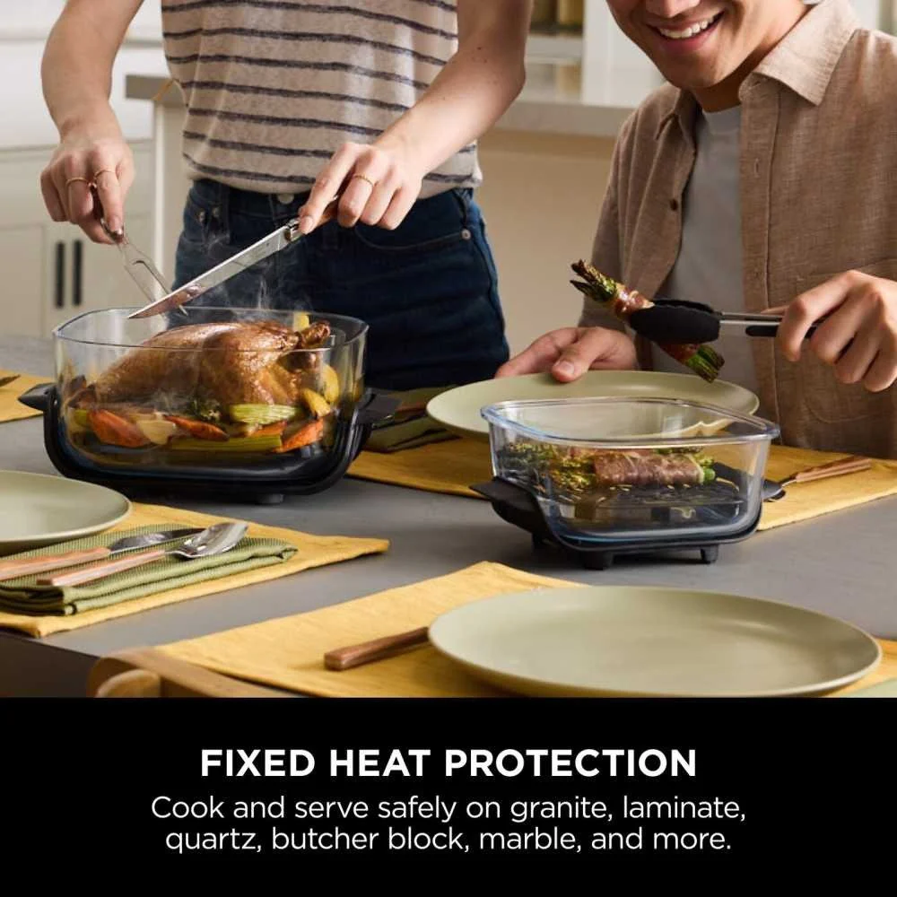 Ninja CRISPi 4-in-1 Portable Glass Air Fryer - Stone FN101UKST - Image 6