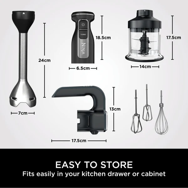 Ninja Foodi 3-in-1 Hand Blender, Mixer & Chopper CI100UK - Image 13