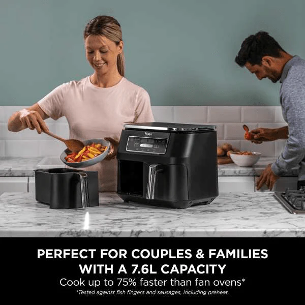 Ninja Foodi 4-in-1 Dual Zone Air Fryer 7.6L AF200UK - Image 7