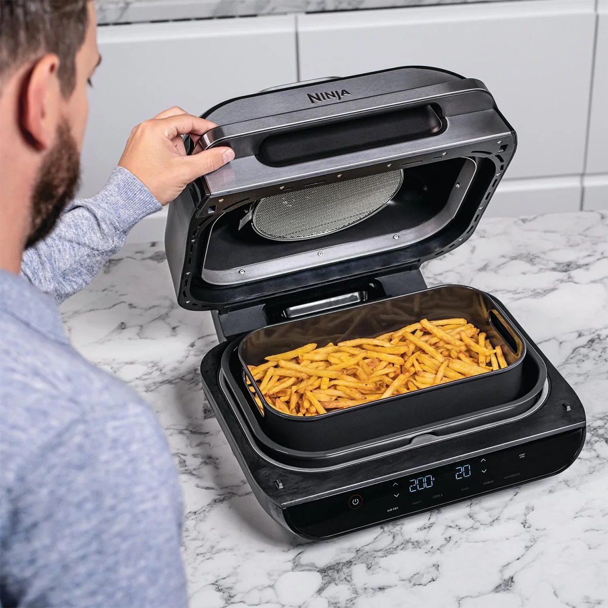 NINJA Foodi Max Health Grill & Air Fryer AG551UK - Image 3