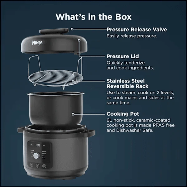 Ninja HyperHeat Pressure & Rice Cooker – 6L 9-in-1 PC201UK - Image 11