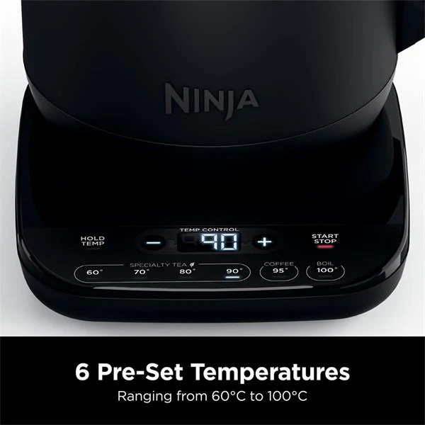 Ninja Perfect Temperature Rapid Boil Kettle 1.7 Litre - Black | Kt200uk - Image 3