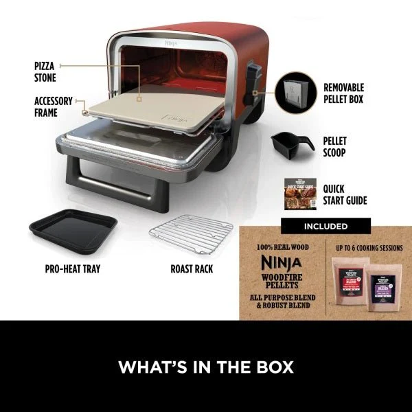 Ninja Woodfire Electric Outdoor Oven, Pizza Maker and BBQ Smoker - Image 16