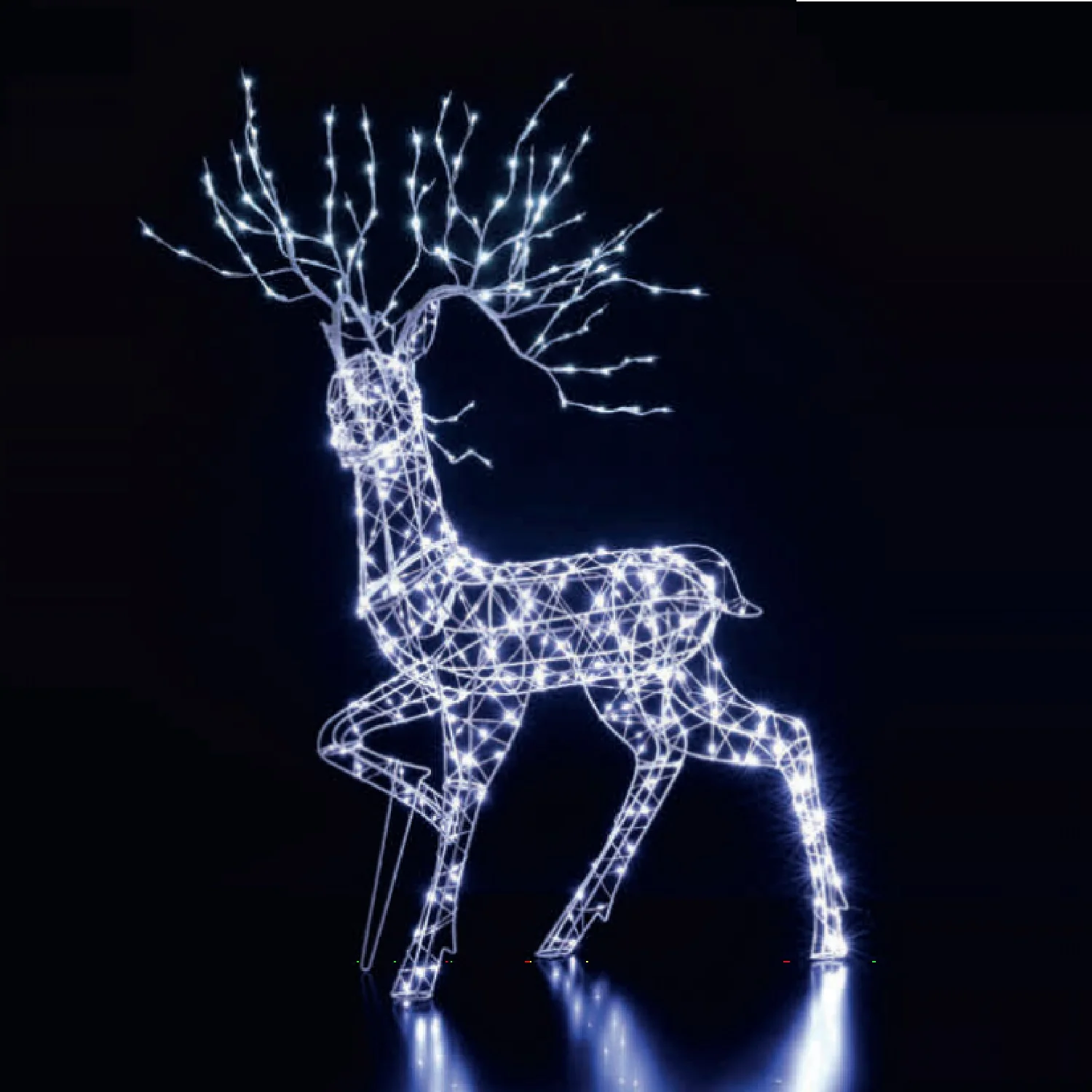 Noma 1.4m White Flexi Richmond Stag With Branch Antlers