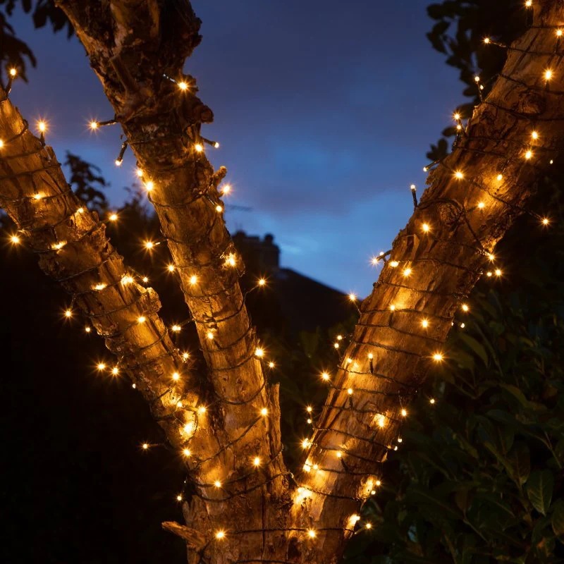 Noma 600 Fit & Forget B/O Warm White Multifunction String Lights