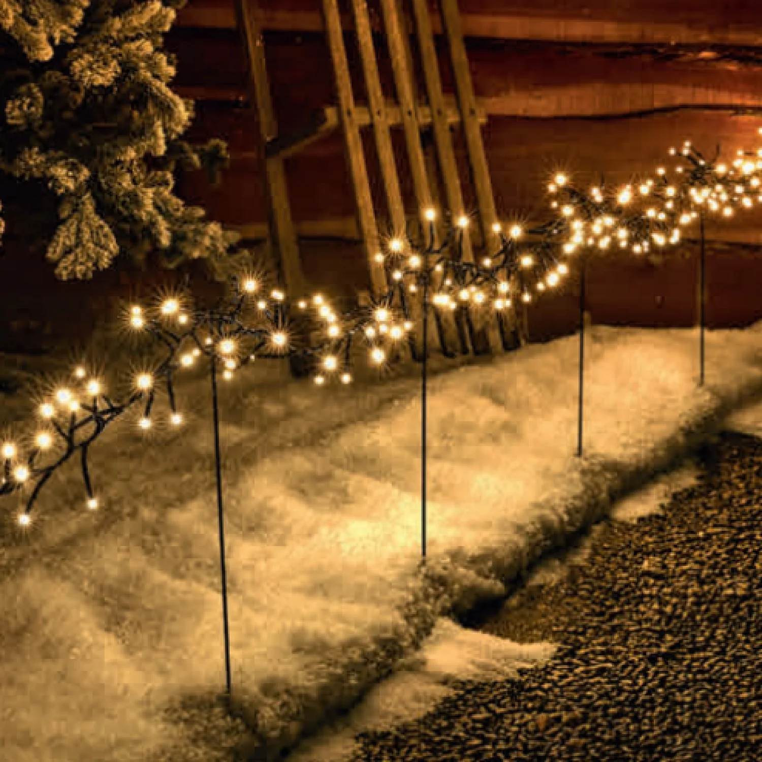 Noma 720 Warm White Multifunction Cluster Lights With 12 Stakes