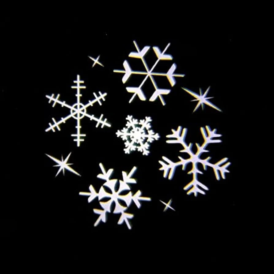 Noma 8 White Snowflake Pattern Projector String Lights - Image 2