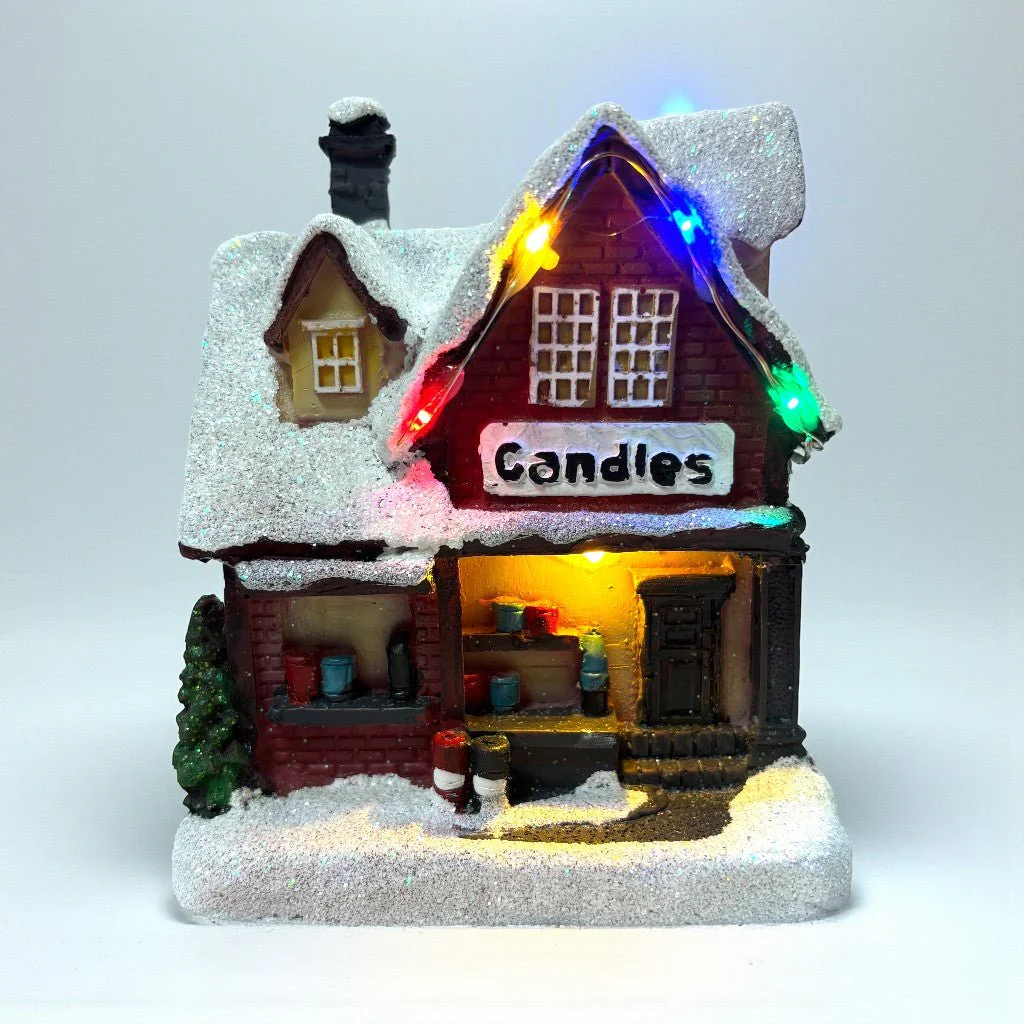 Noma Collectables 12cm Battery Operated Village Scene – Village Candle Makers