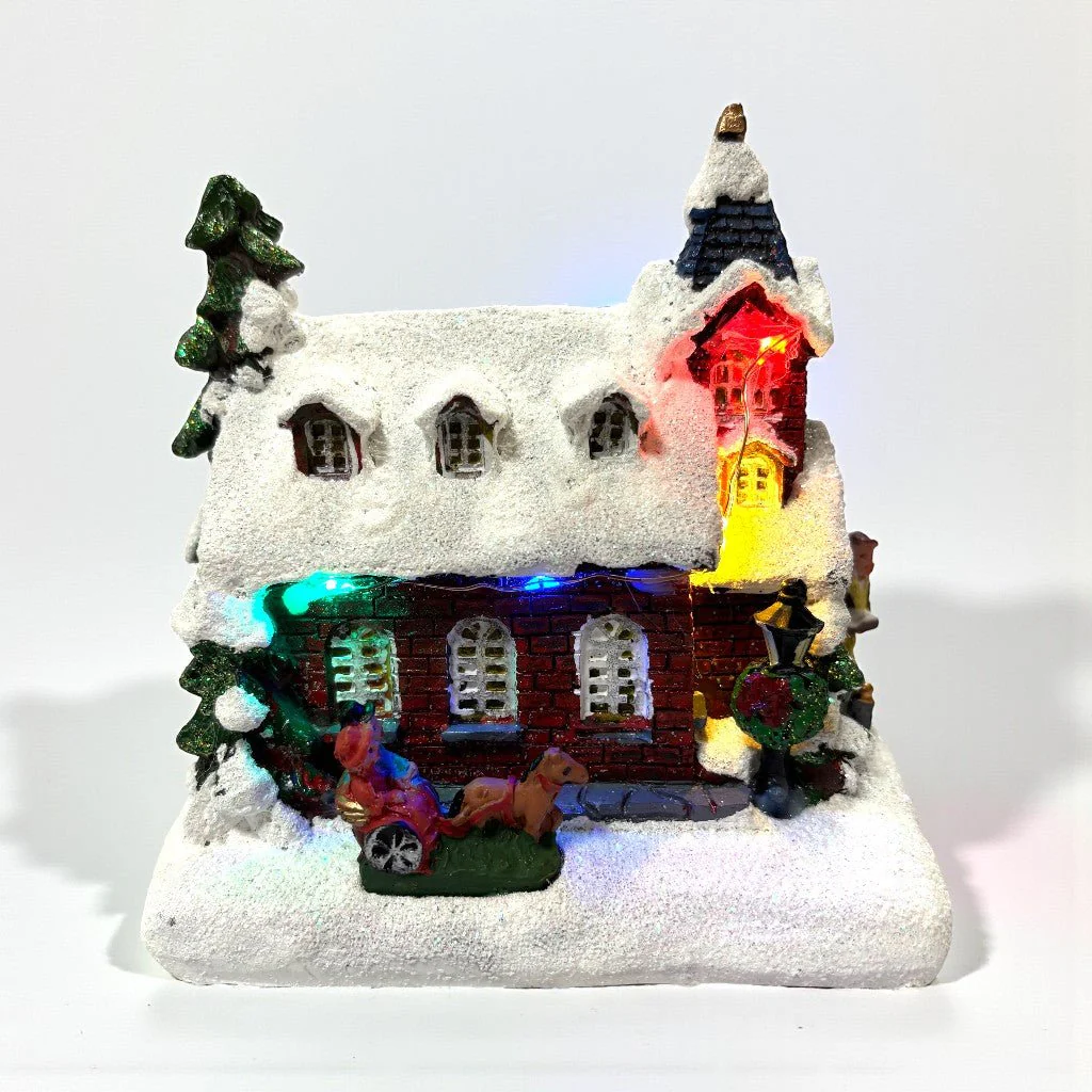 Noma Collectables 12cm Battery Operated Village Scene – Village Church