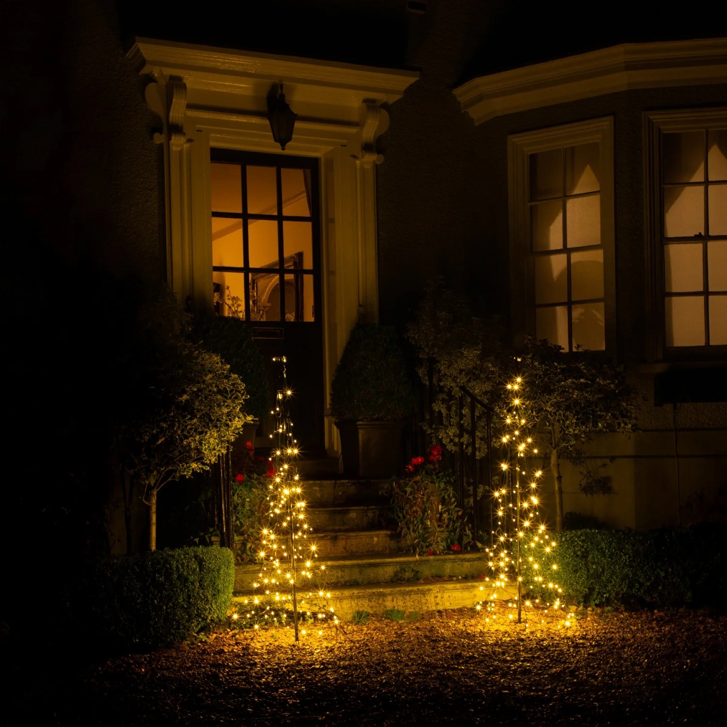 Noma Starry Nights 1.5m Warm White Set Of 2 Doorstep Trees - Image 2