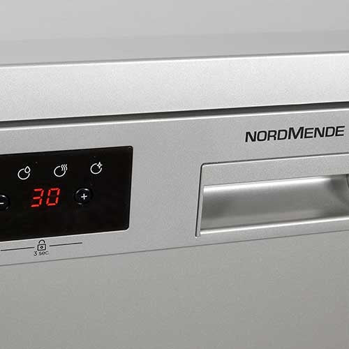 NordMende 60cm Freestanding Dishwasher Silver DW67SL - Image 4