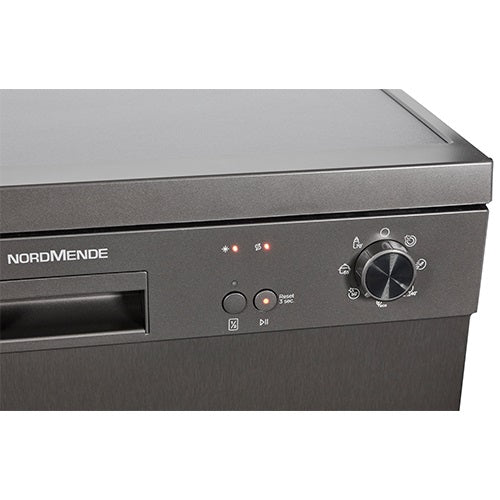 NordMende Dark Grey Inox 60cm Freestanding Dishwasher - Image 3