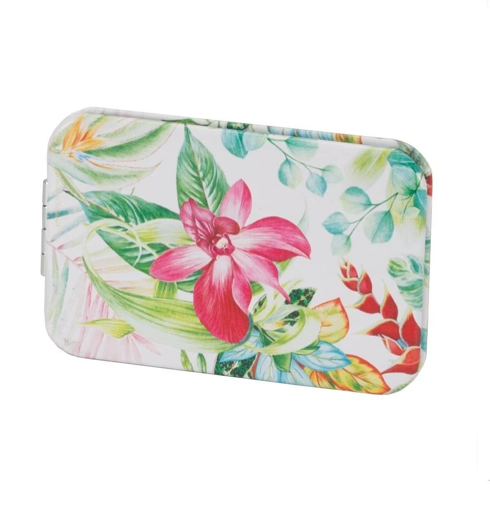 Orchid Cascade Design Compact Mirror