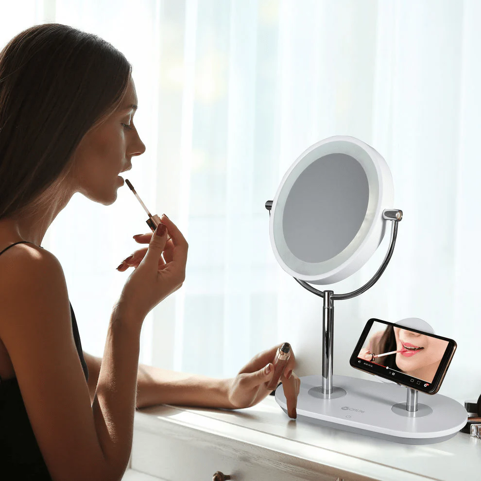 OttLite Wireless Charging LED Makeup Mirror - Image 2