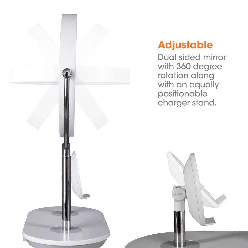 OttLite Wireless Charging LED Makeup Mirror - Image 4