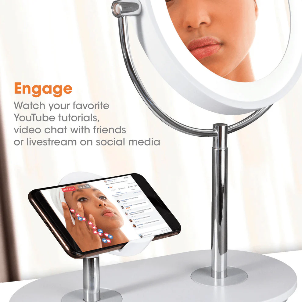 OttLite Wireless Charging LED Makeup Mirror - Image 7
