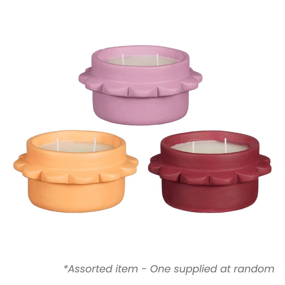 Outdoor Candle in Pot 8 x 17cm Assorted - One Supplied