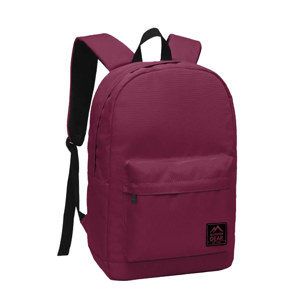 Outdoor Gear Casual Plain Backpack Burgundy