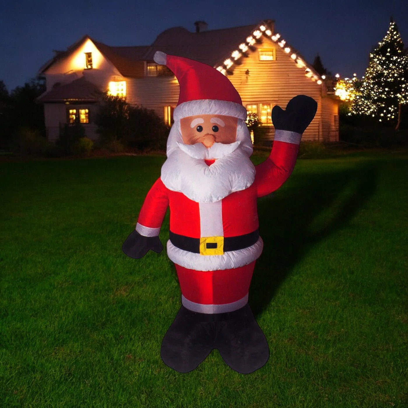 Outdoor Giant Inflatable Christmas LED Santa 2.4m - Image 2