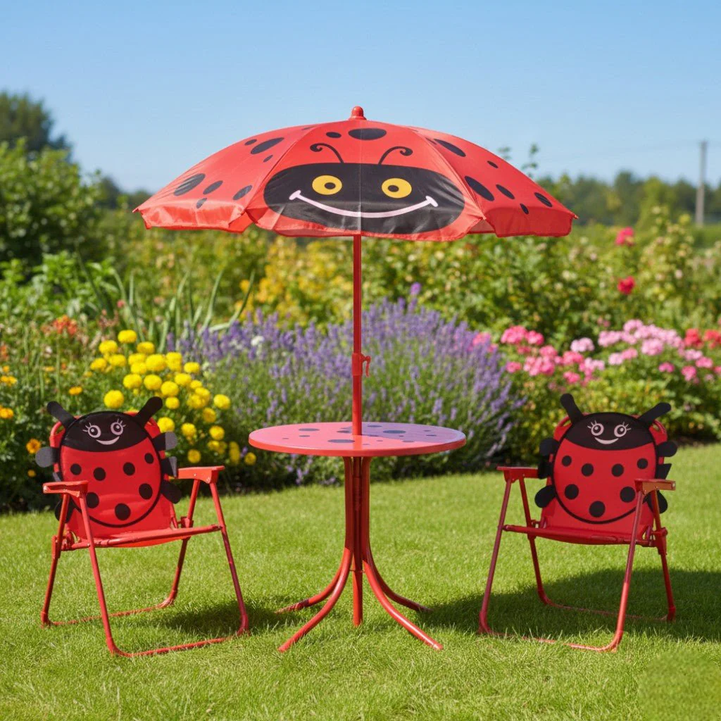 Outdoor Living Foldable Kids Garden Set – Red Ladybird - Image 2