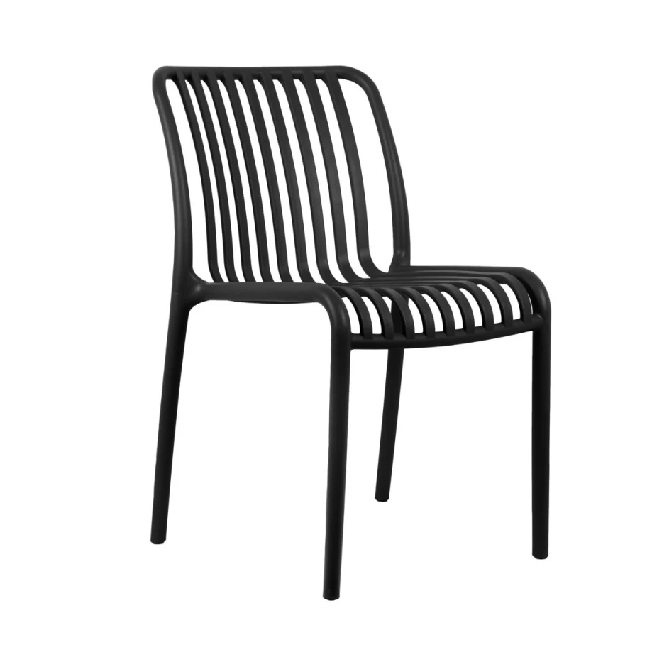 Outdoor Stackable Dining Chair Glee Black