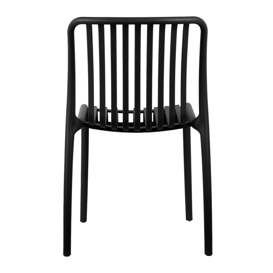 Outdoor Stackable Dining Chair Glee Black - Image 4