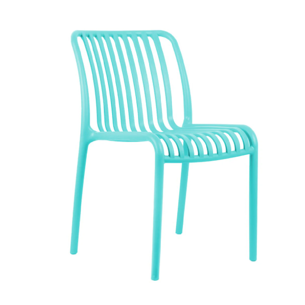 Outdoor Stackable Dining Chair Glee Turquoise Blue