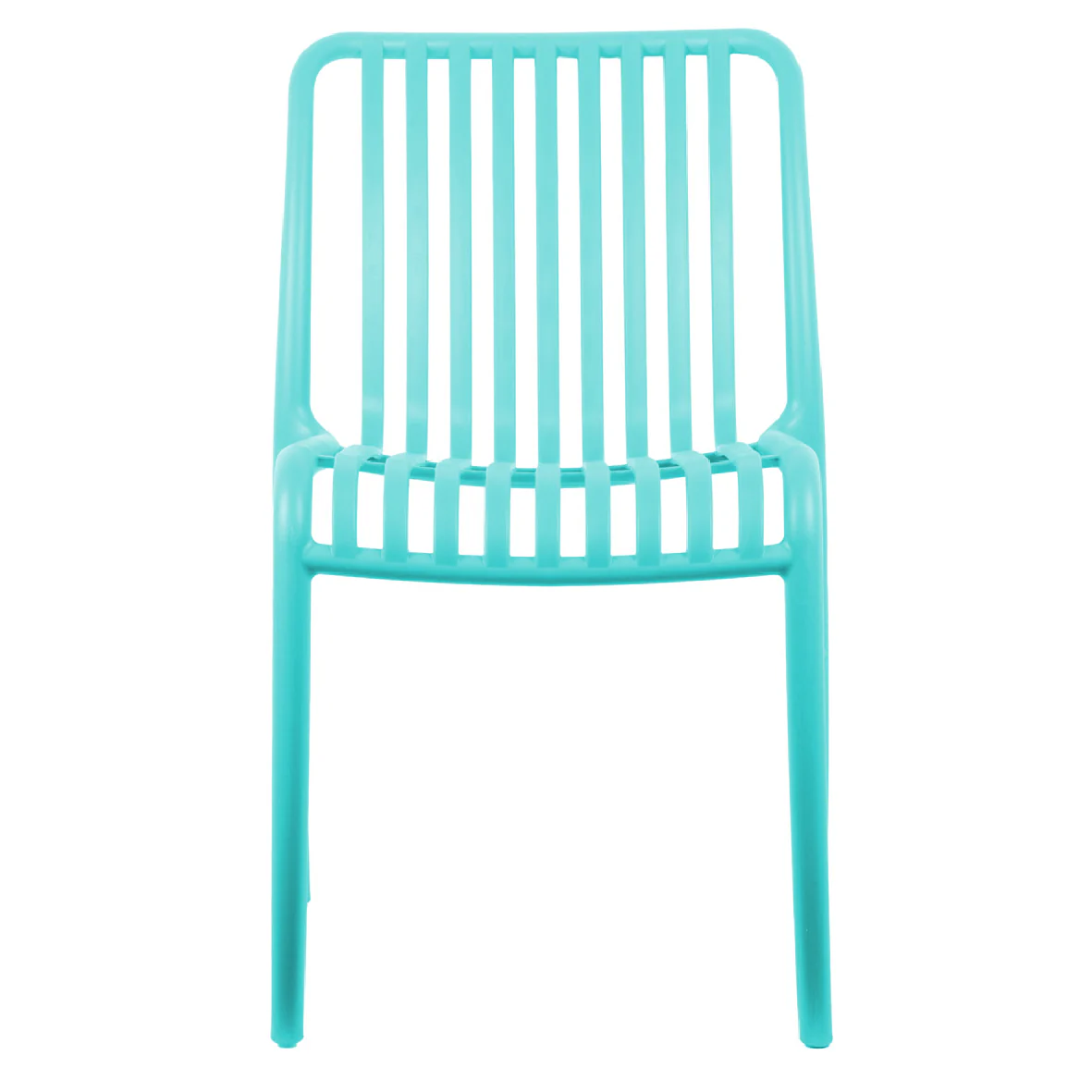 Outdoor Stackable Dining Chair Glee Turquoise Blue - Image 3