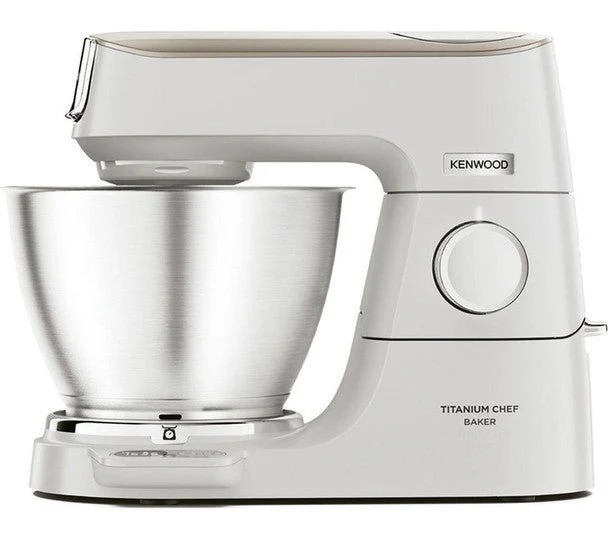 Kenwood Chef KVC65.001WH 1200W stand mixer with 5L bowl and weighing