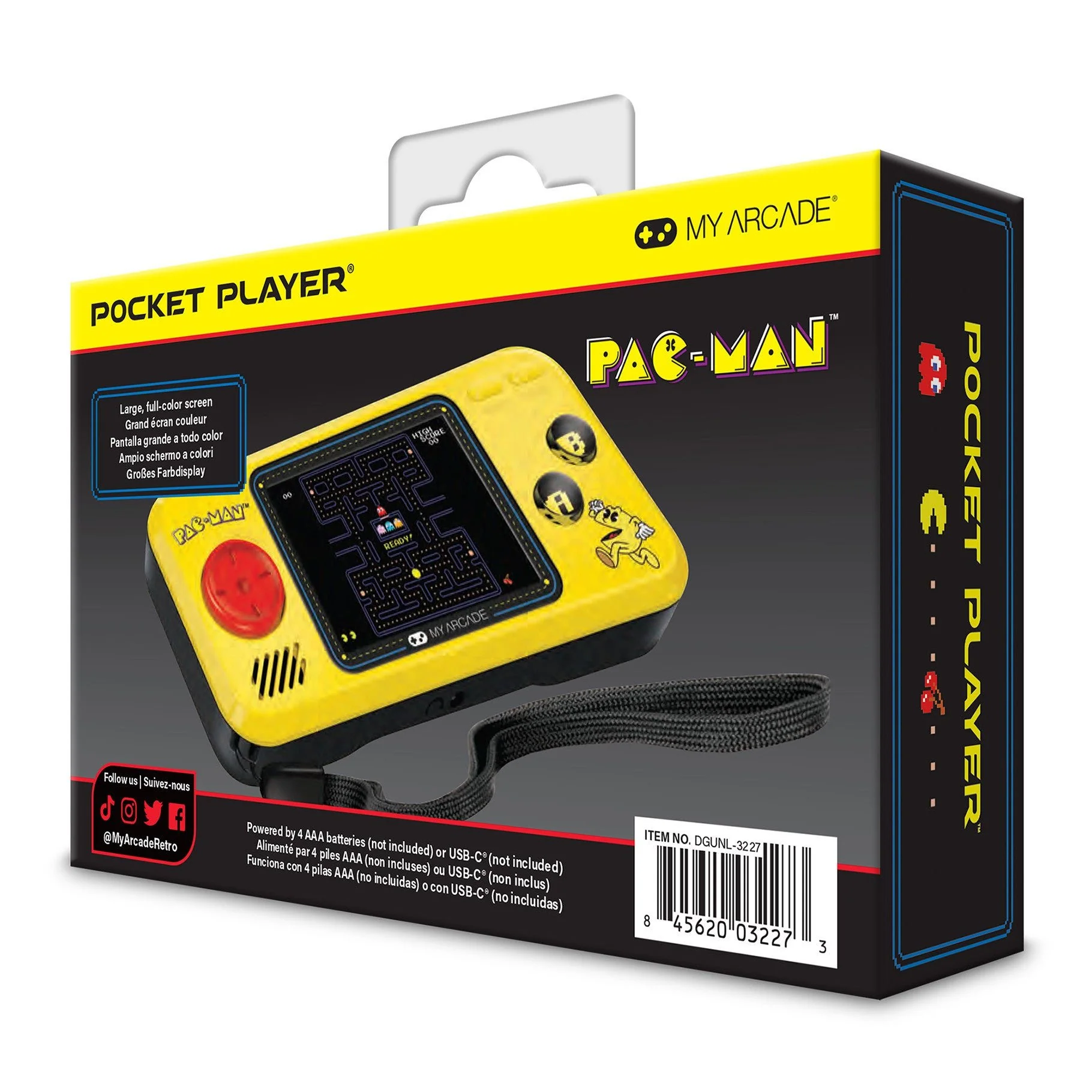 Pac-Man Pocket Player Portable Gaming System (3 Games In 1) - Image 5