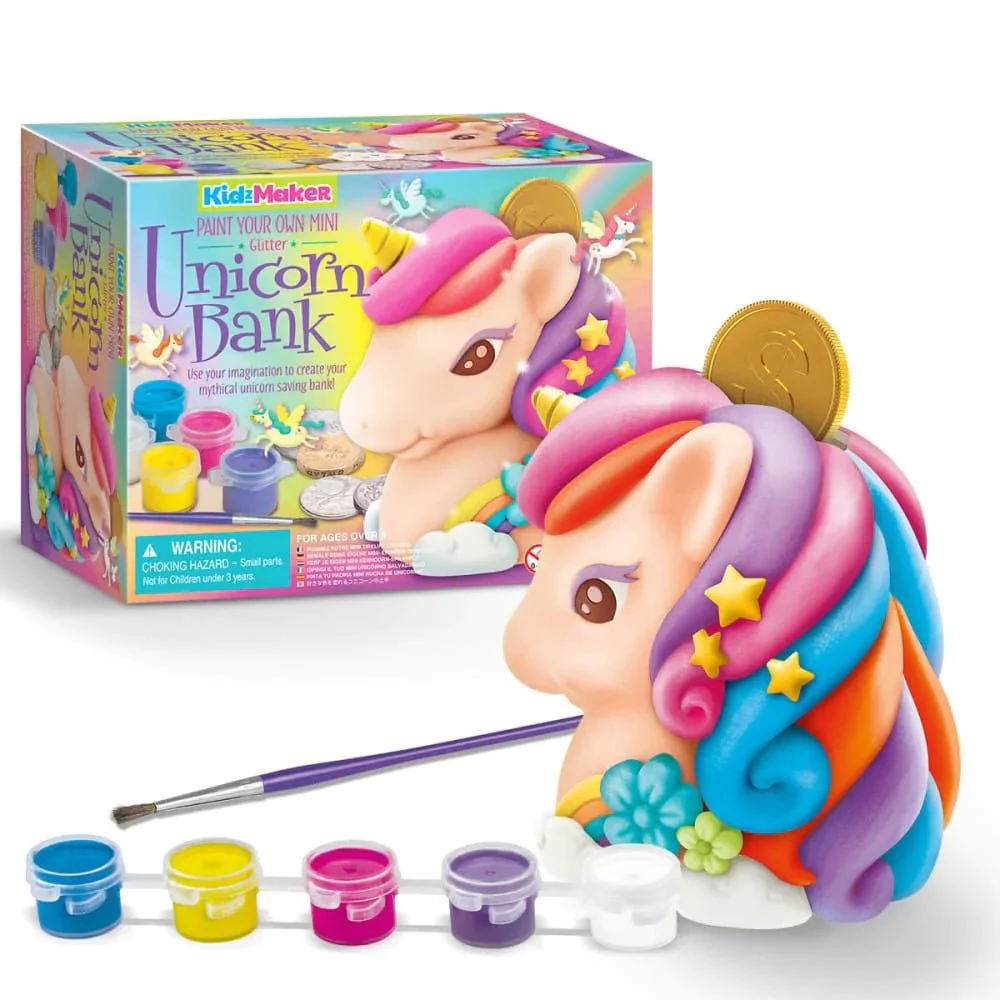 Paint Your Own Mini Glitter Unicorn Bank - Image 2