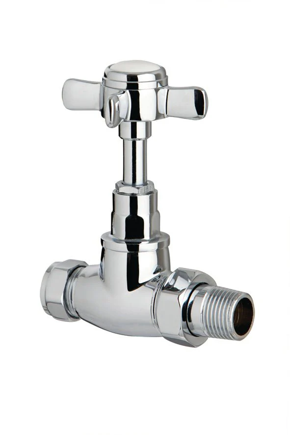 Pair Straight Traditional Radiator Valves      BS2020
