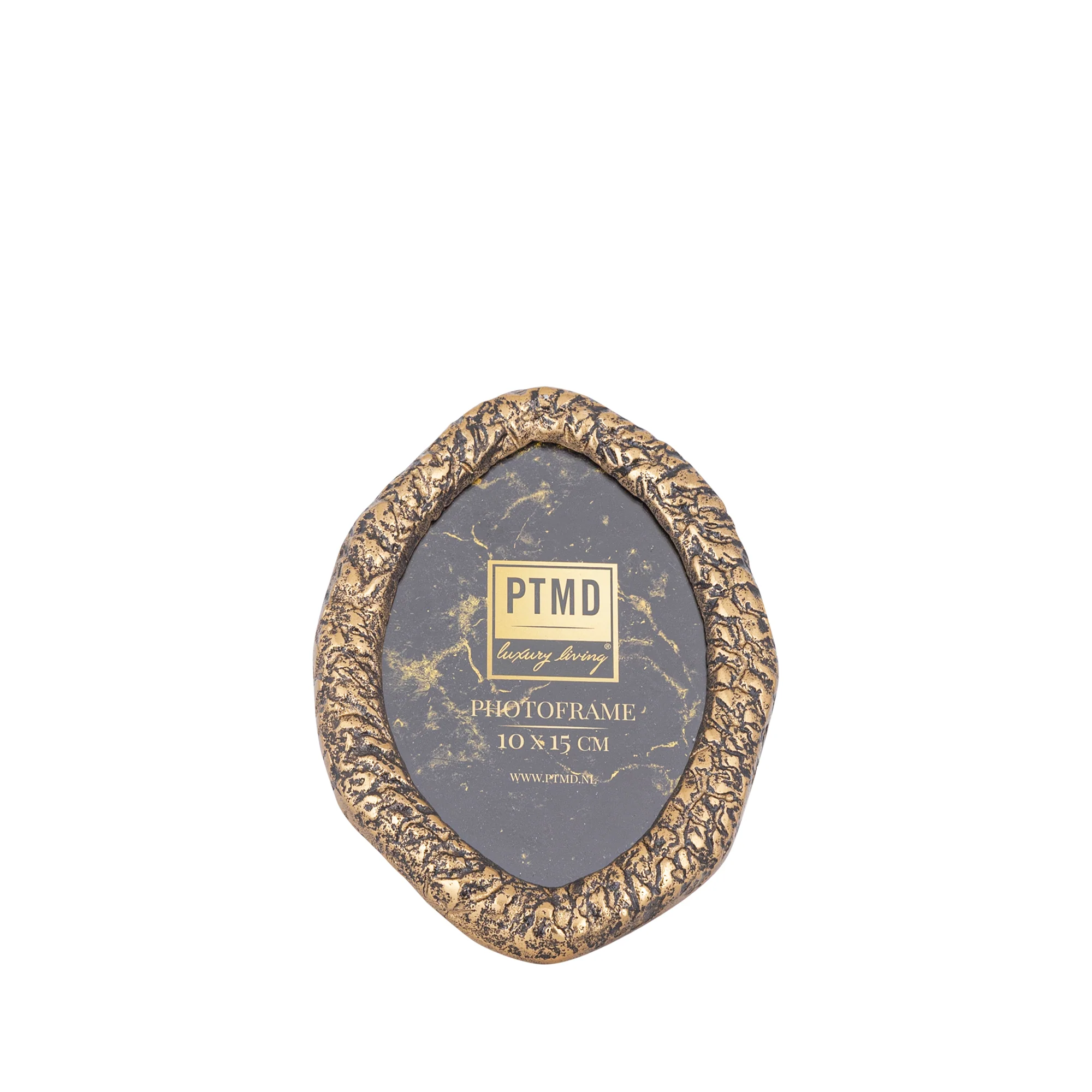 Paislie Brass Cast Alum Photo Frame Oval 10 x 15cm
