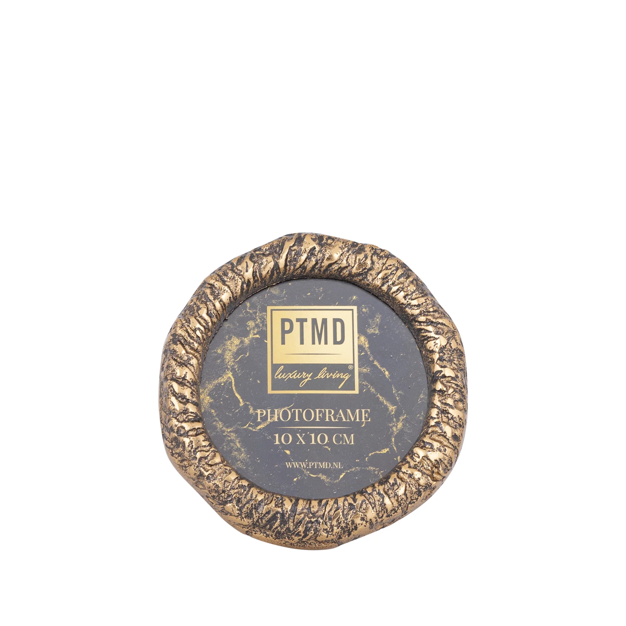 Paislie Brass Cast Alum Photo Frame Round 10 x 15cm