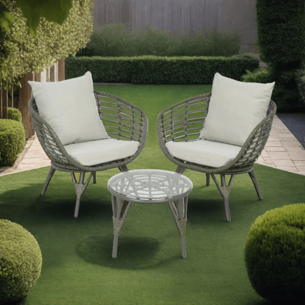 Palermo Wicker 2 Seater Bistro Set - Image 2