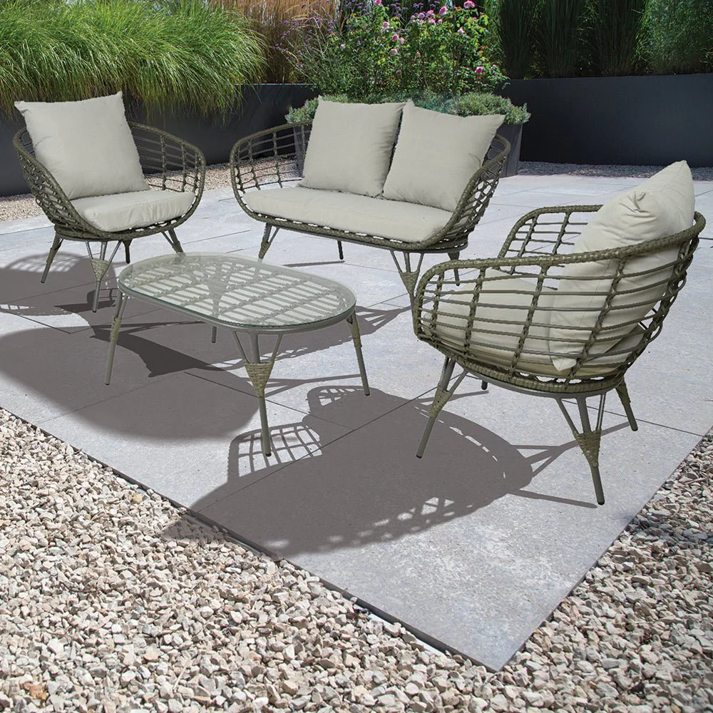 Palermo Wicker 4 Seater Set