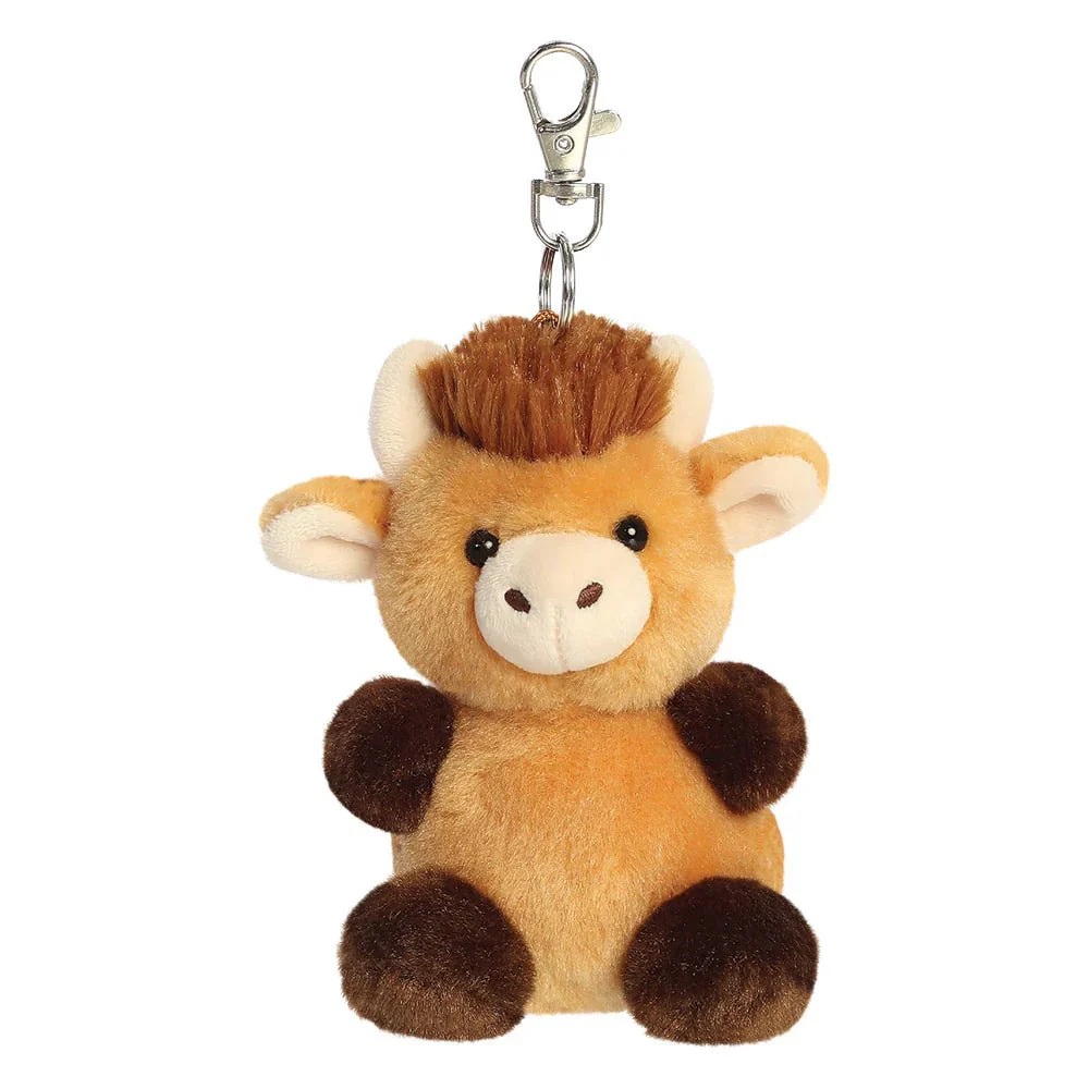 Palm Pals 4" Hubert Highland Cow Clip-On