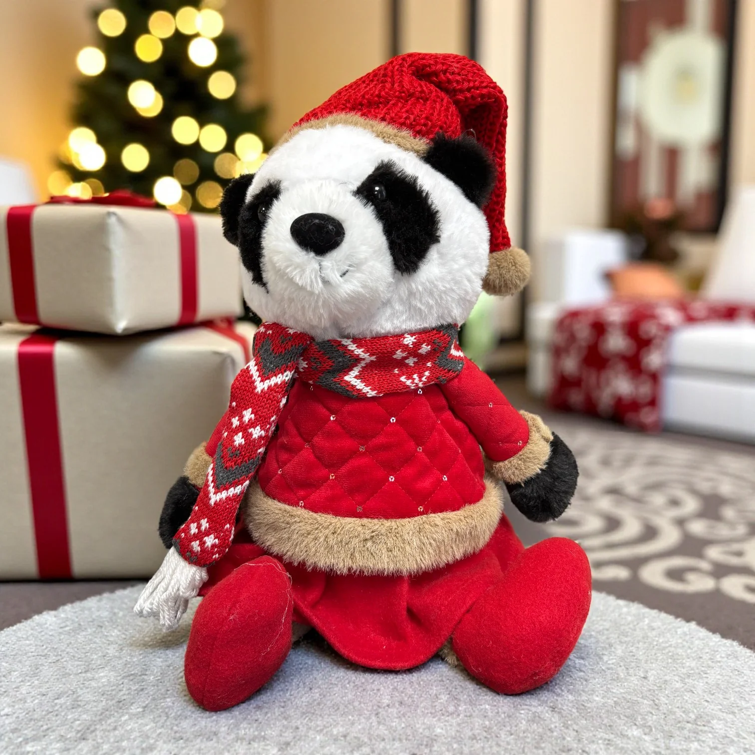 Pandora Large – Christmas Plush Panda (40cm)