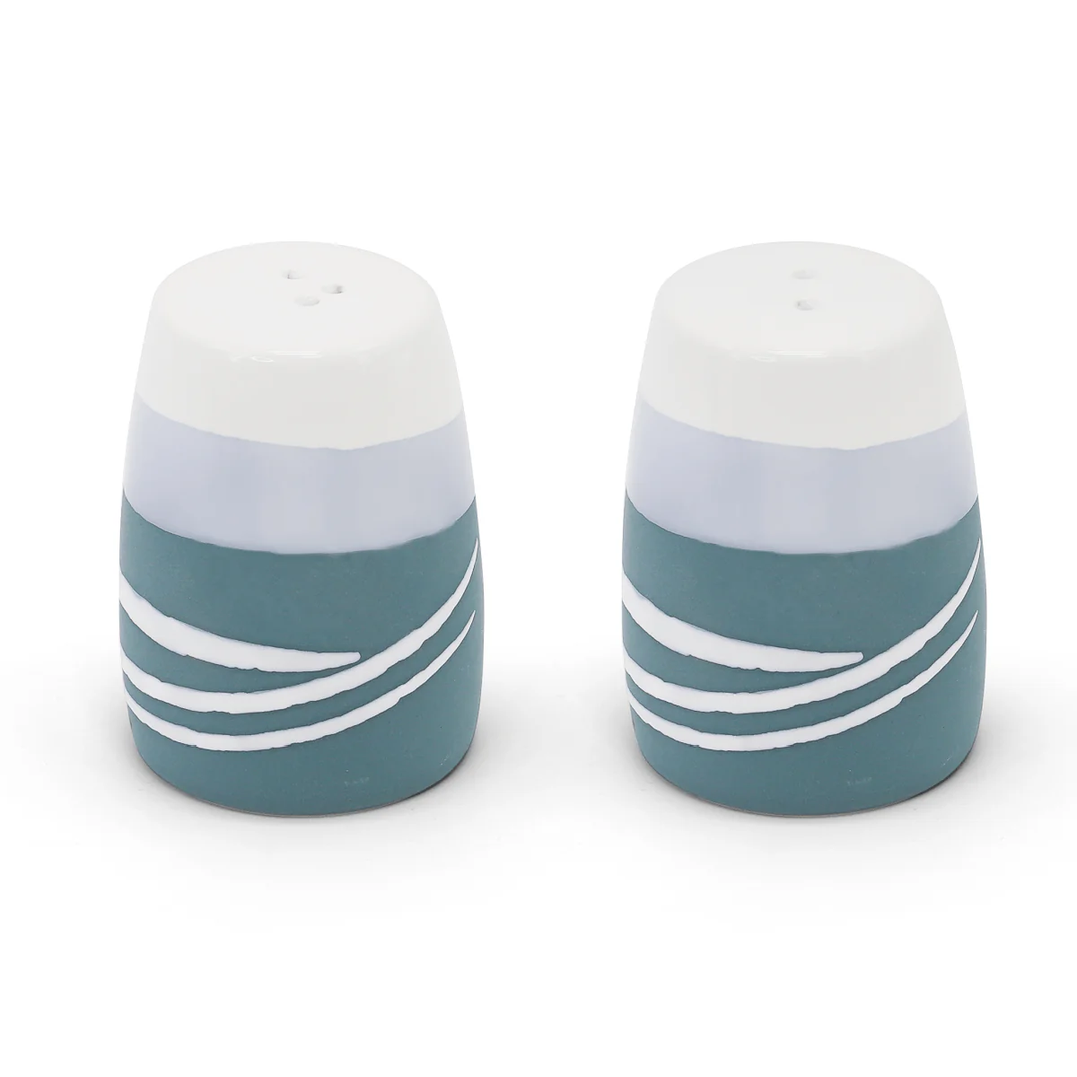 Paul Maloney Pottery Teal Salt & Pepper Set