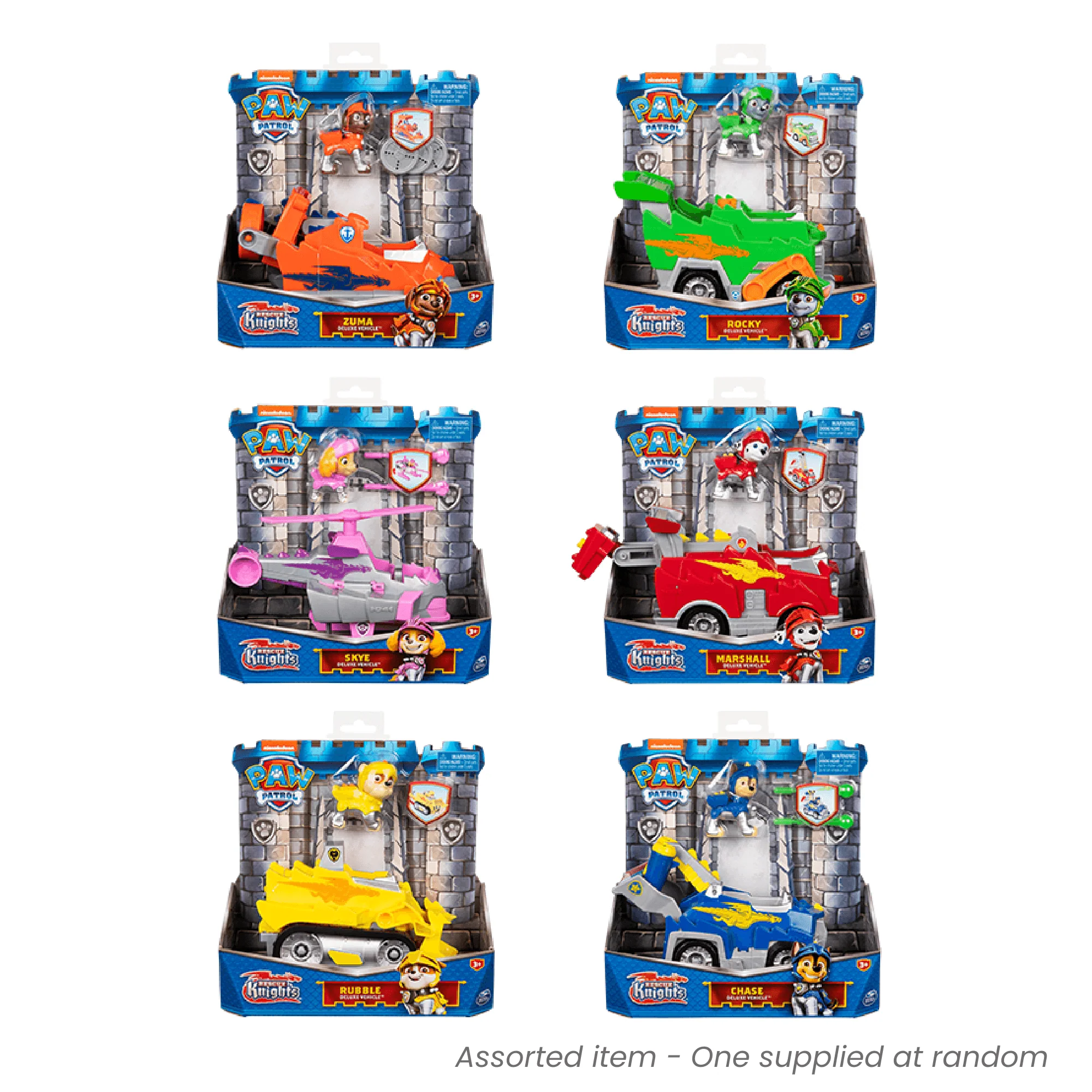 Paw Patrol Rescue Knights Deluxe Themed Vehicle Assorted Styles