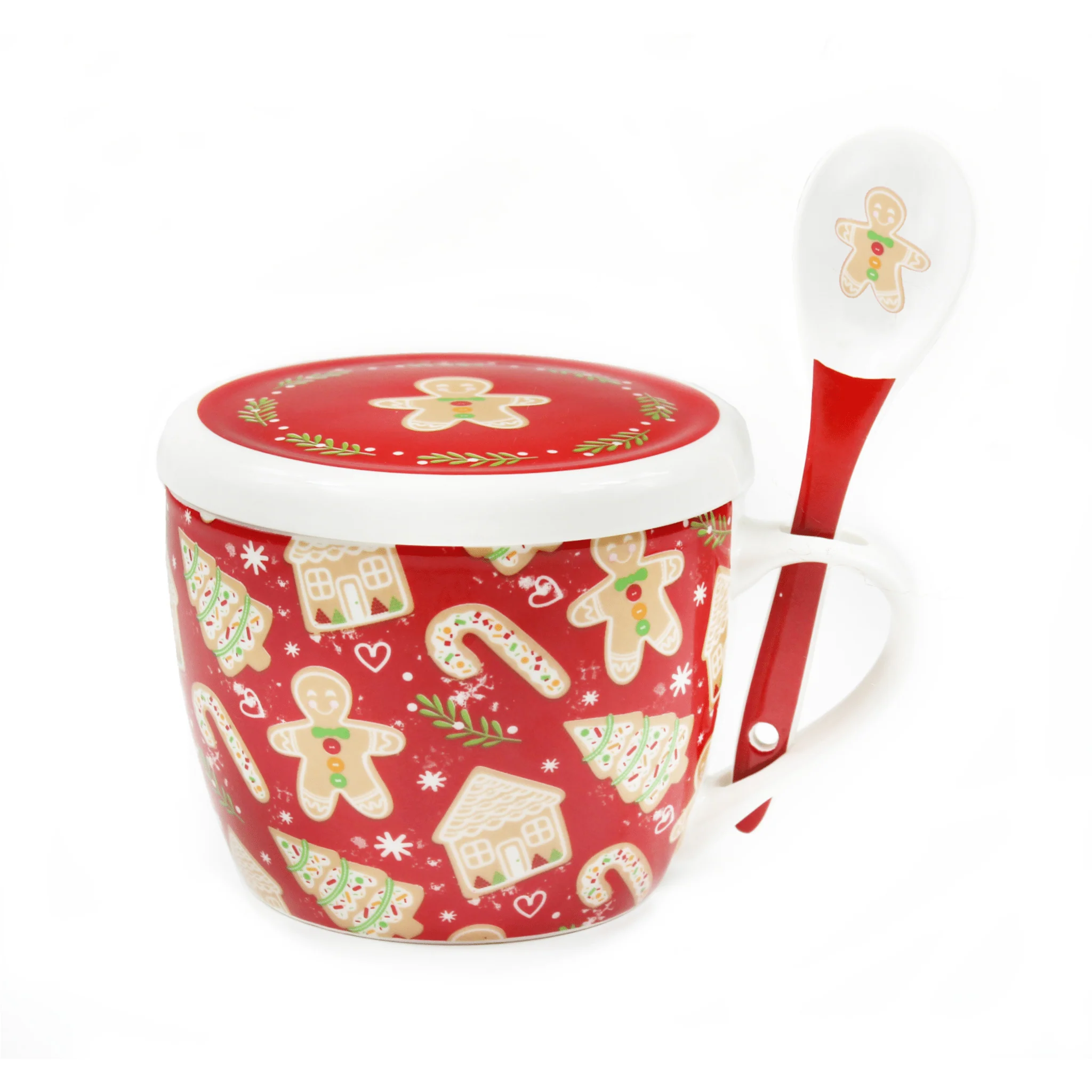Peggy Wilkins Sugar Cookies Ceramic Soup Mug & Spoon Set