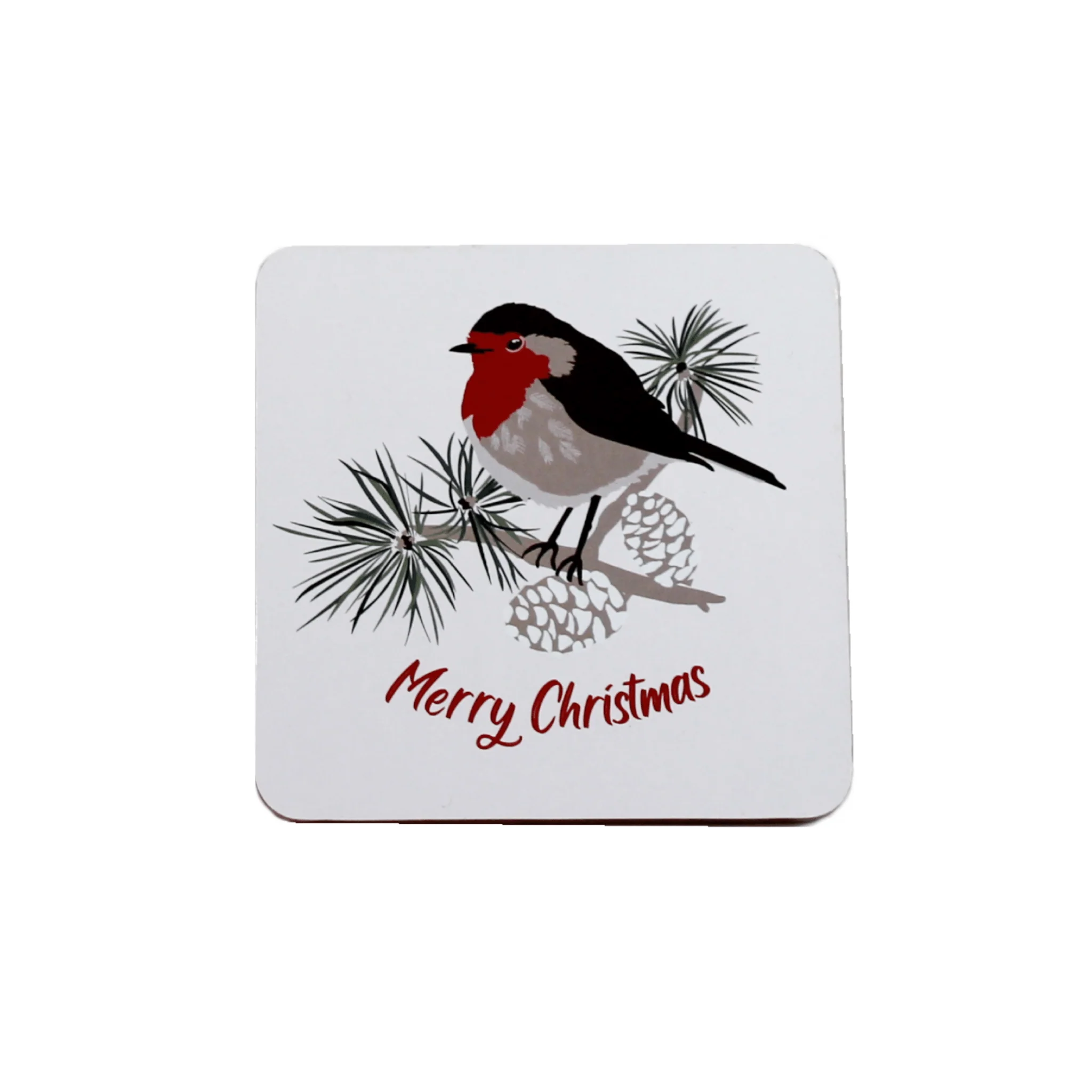 Peggy Wilkins Winter Hedgerow Christmas 4pk Coasters