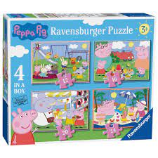 Peppa Pig 4 In A Box Jigsaw Puzzle