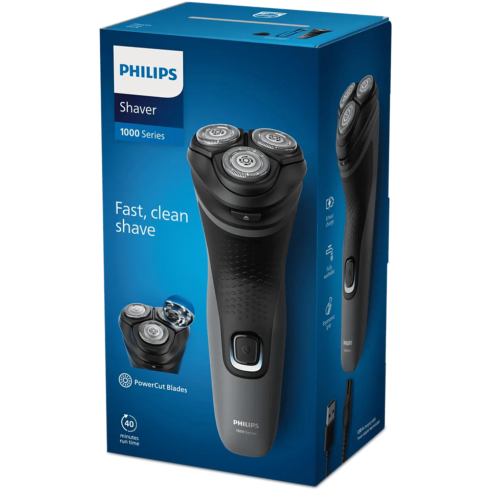 Philips Wet & Dry Electric Shaver Series 1000 with 4D Flex Heads - Image 3