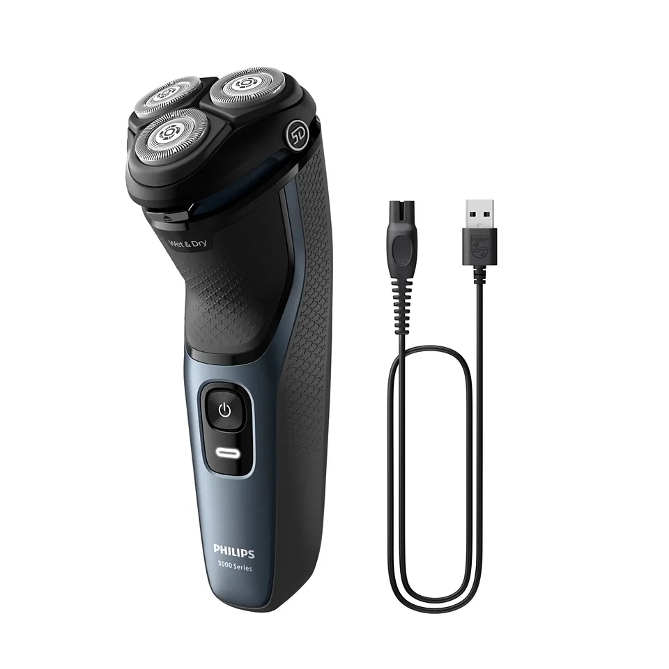 Philips Wet & Dry Electric Shaver Series 3000 with 5D Flex & Pivot Heads - Image 2