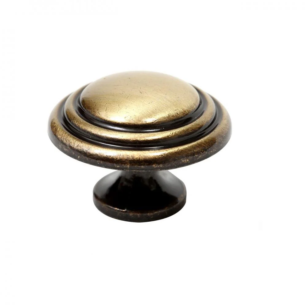 Phoenix Door Knob Double Indent - Bronze 40mm