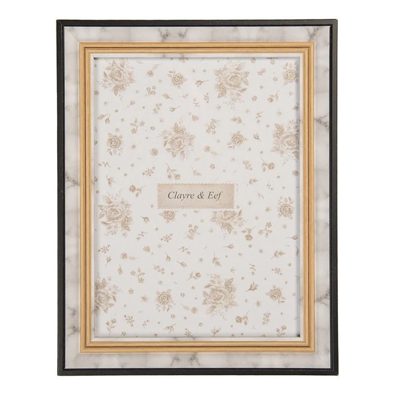 Photo Frame 13 x 18cm Grey MDF Rectangle Country Style
