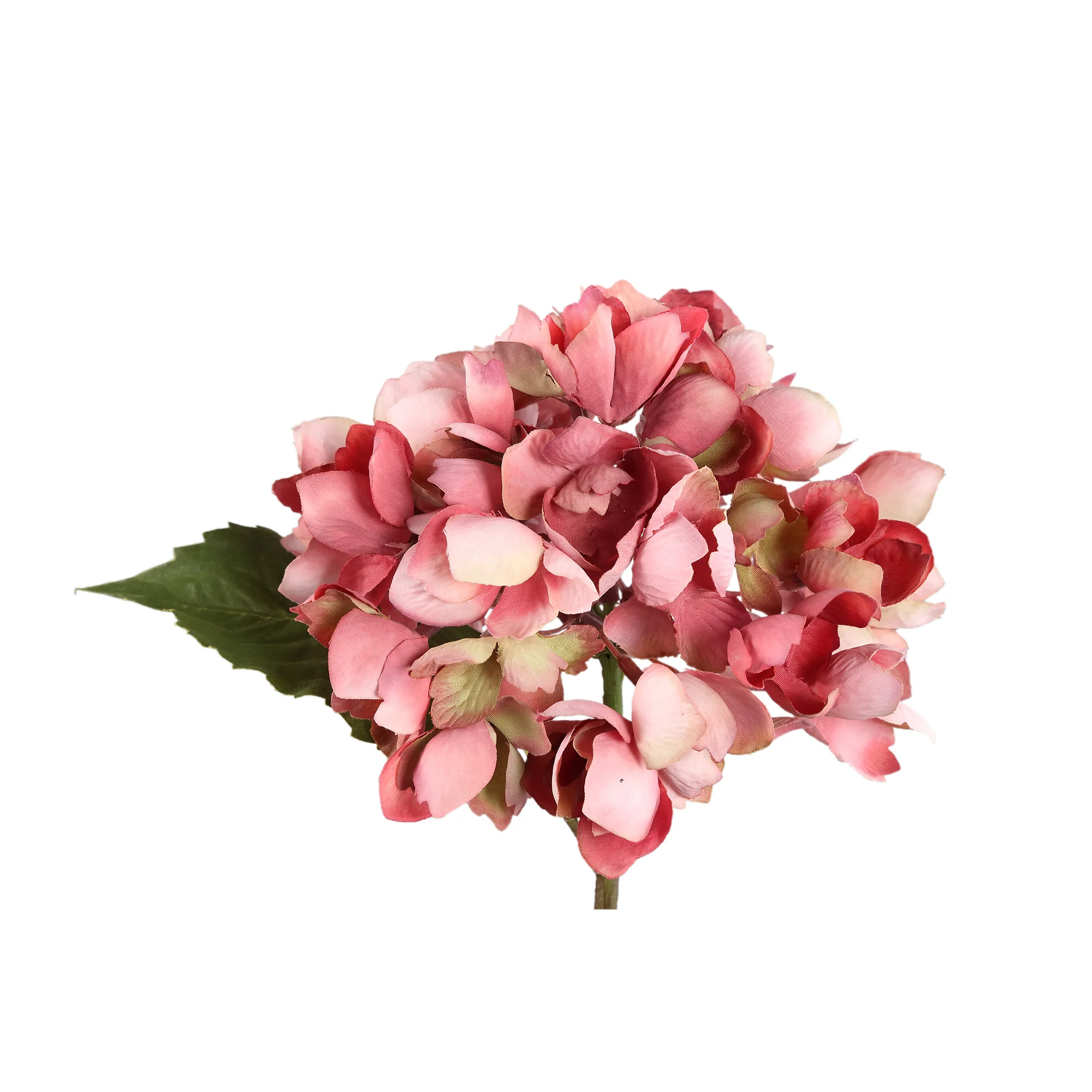 Pink Hydrangea Stem Artificial Flower - Image 2