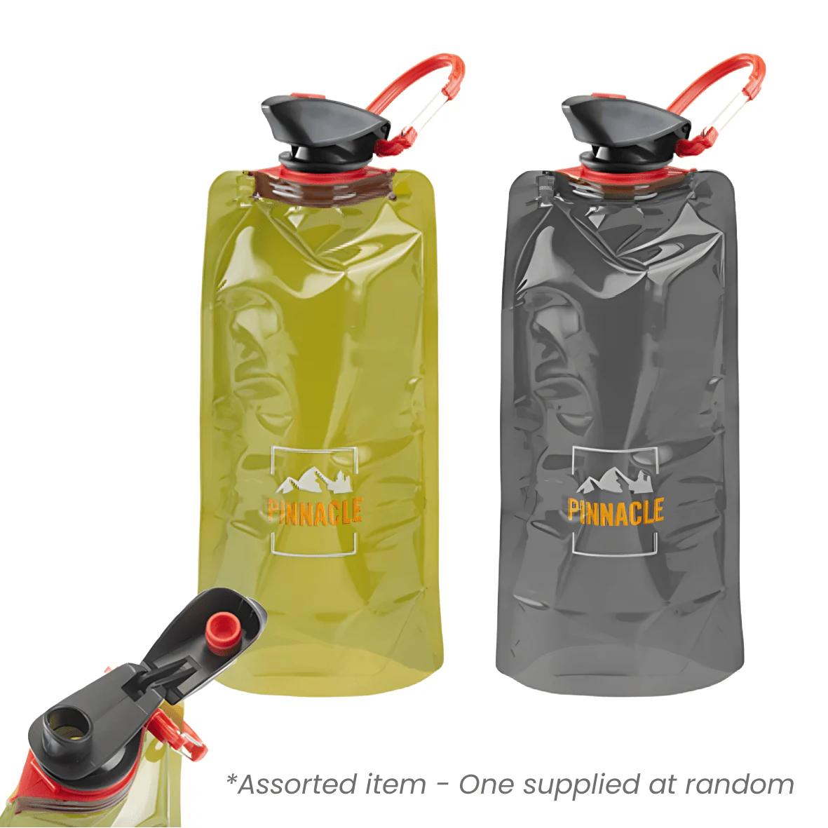 Pinnacle Collapsible Water Carrier 650ml Assorted - One Supplied*