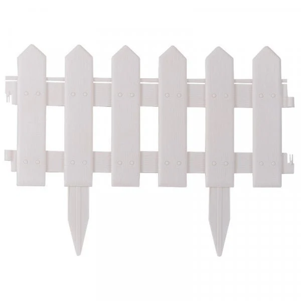 Plastic PicketFence, White, 20cm x 1.6m - Image 2